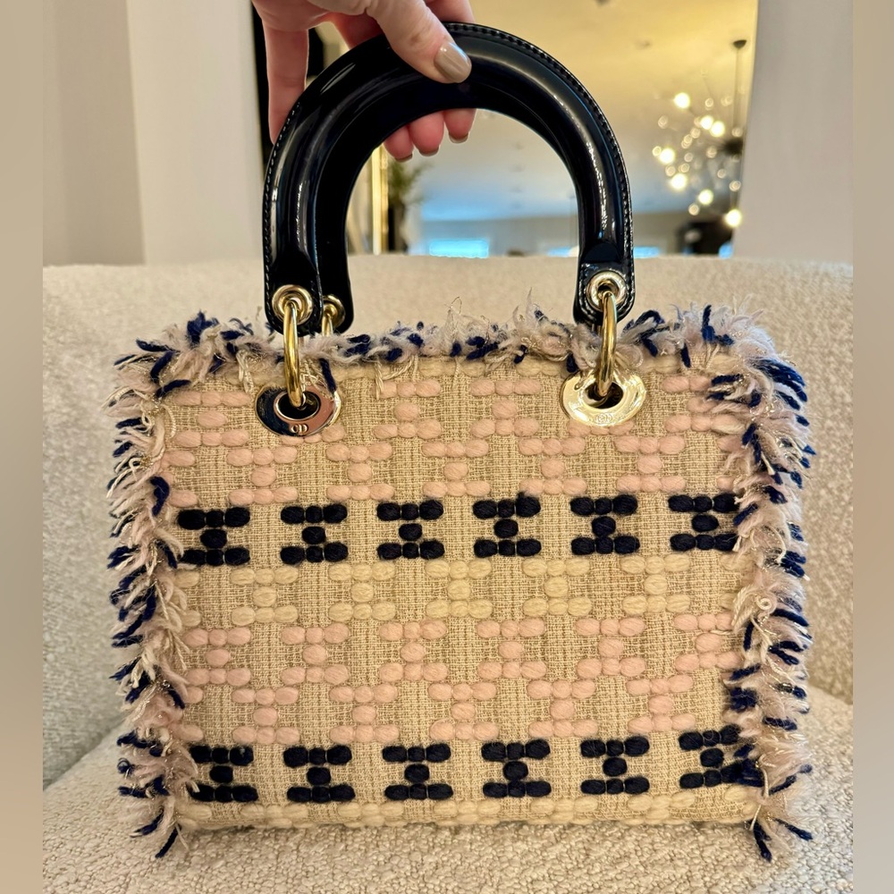 Authentic Dior Tweed Multicolor Medium - image 2